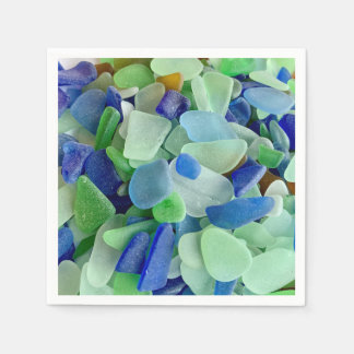 serviettes en papier Seaglass