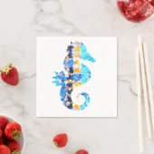 Serviettes en papier Seahorse (En situation)
