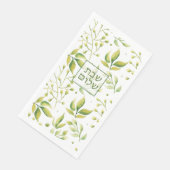 Serviettes en papier Shabbat Shalom, Serviette d'h (Coin)