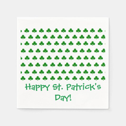 Serviettes en papier "Shamrock" (Devant)