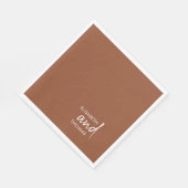 Serviettes en papier simples minimalistes modernes (Coin)