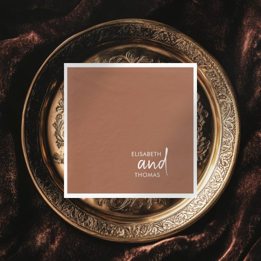 Serviettes en papier simples minimalistes modernes