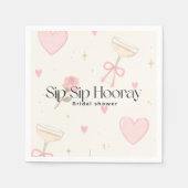 Serviettes en papier Sip Sip Hourra (Devant)