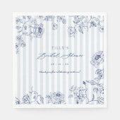 Serviettes en papier Something Blue pour enterreme (Devant)