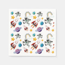 Serviettes en papier spatial, Fournitures de fête