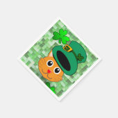 Serviettes en papier St. Patrick's Day Chat (Coin)