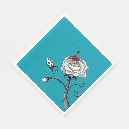 Serviettes en papier standard "Peindre le rouge Ro (Coin)