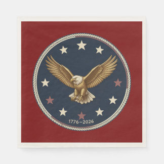 Serviettes en papier standard pour le 250e anniver