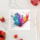 Serviettes en papier style unique (En situation)