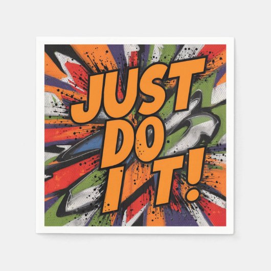 Serviettes en papier style unique (Devant)