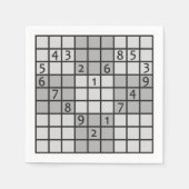 serviettes en papier SUDOKU (Devant)