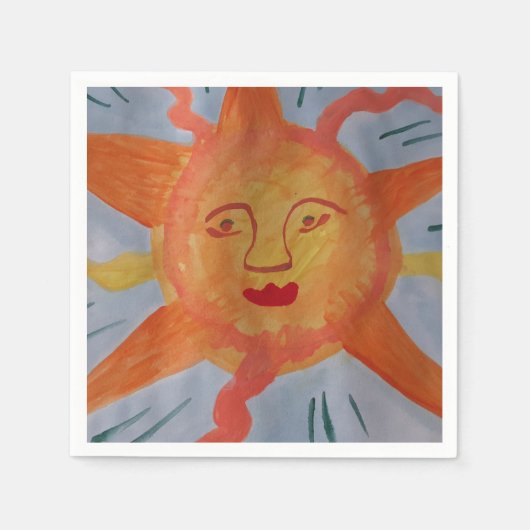 Serviettes en papier Sun (Devant)