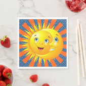 Serviettes en papier Sun Moon Stars (En situation)