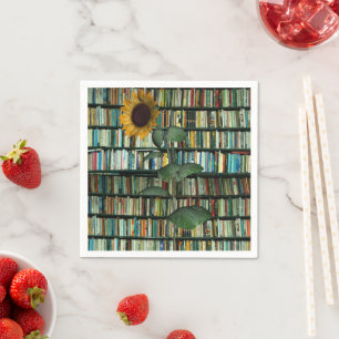 Serviettes en papier Sunflower Books