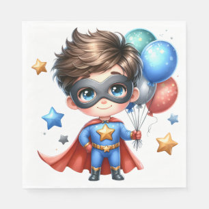 Serviettes en papier Super-héros Fête d'annivers