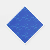 Serviettes en papier sur mesure - Bleu royal, pour (Coin)