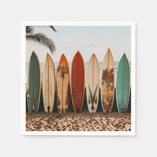 Serviettes en papier surf (Devant)