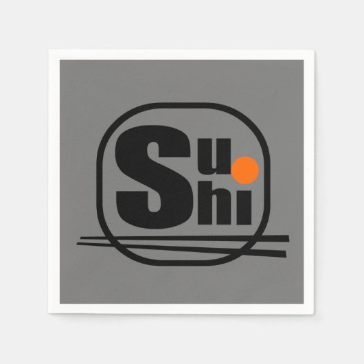 Serviettes en papier sushi (Devant)