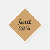 Serviettes en papier Sweet 2016 par RoseWrites (Coin)