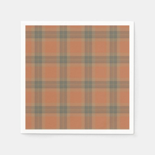 Serviettes en papier Tartan crème (Devant)