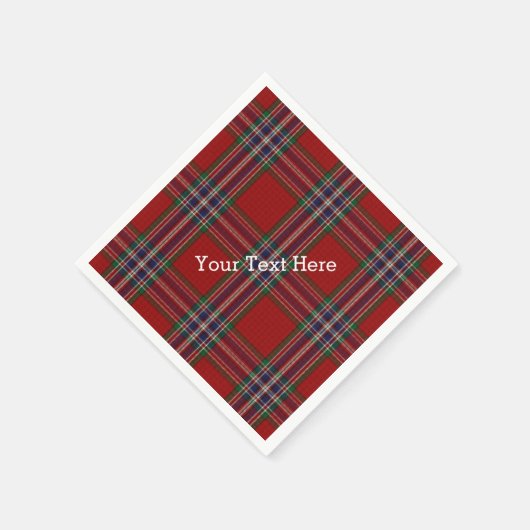 Serviettes en papier tartan MacFarlane (Coin)
