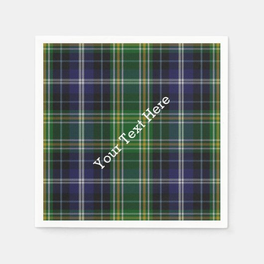 Serviettes en papier tartan MacKellar (Devant)