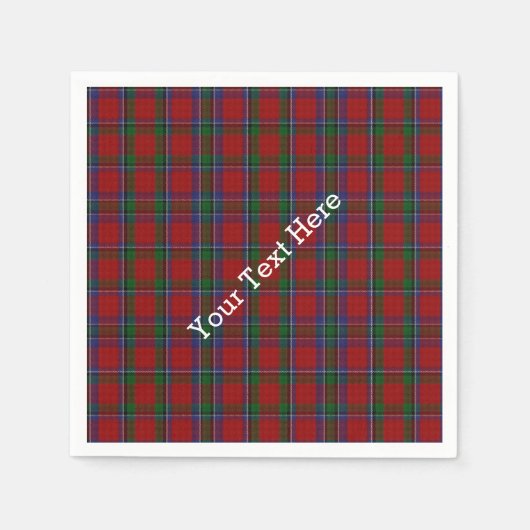 Serviettes en papier tartan Sinclair (Devant)