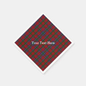 Serviettes en papier tartan Sinclair (Coin)