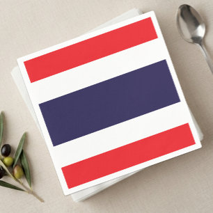 Serviettes en papier Thaïlande, drapeau thaï parti