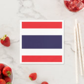 Serviettes en papier Thaïlande, drapeau thaï parti (En situation)