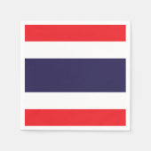 Serviettes en papier Thaïlande, drapeau thaï parti (Devant)