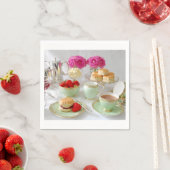 Serviettes en papier thé après-midi (En situation)