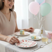 Serviettes en papier thème cirque rétro pour anniv