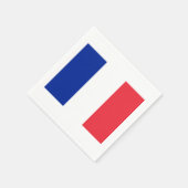 Serviettes en papier thème drapeau français pour f (Coin)