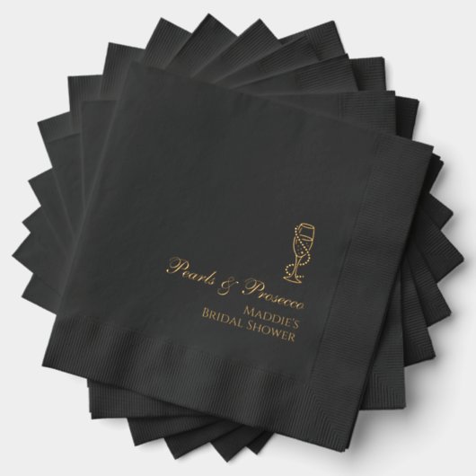 Serviettes en papier timbrées à thème Perles et Pr (Insitu (empilé))