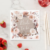 Serviettes en papier toile de jute pour enterremen (En situation)