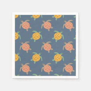 Serviettes en papier Tortue, Anniversaire de Tortu