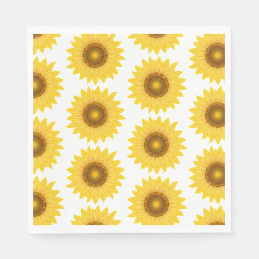 Serviettes en papier tournesol (Devant)