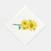 Serviettes en papier tournesol (Coin)