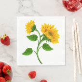 Serviettes en papier tournesol (En situation)