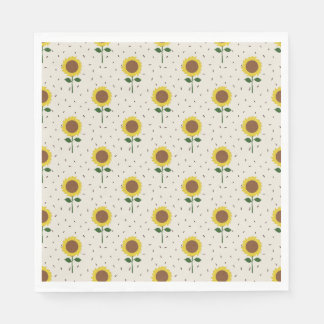 Serviettes en papier Tournesol