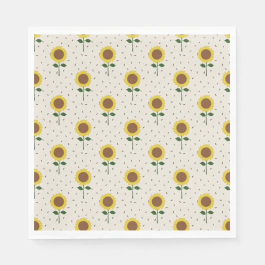 Serviettes en papier Tournesol (Devant)