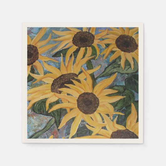 Serviettes en papier tournesol (Devant)