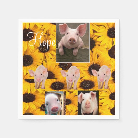 Serviettes en papier Tournesol (Devant)