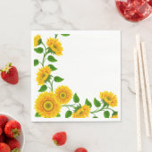 Serviettes en papier tournesol (En situation)