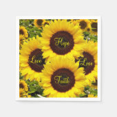 Serviettes en papier tournesol (Devant)