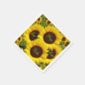 Serviettes en papier tournesol (Coin)