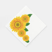 Serviettes en papier tournesol (Coin)