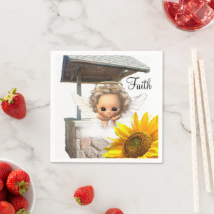 Serviettes en papier Tournesol Angel