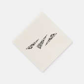 Serviettes en papier triangles tachetées (Coin)